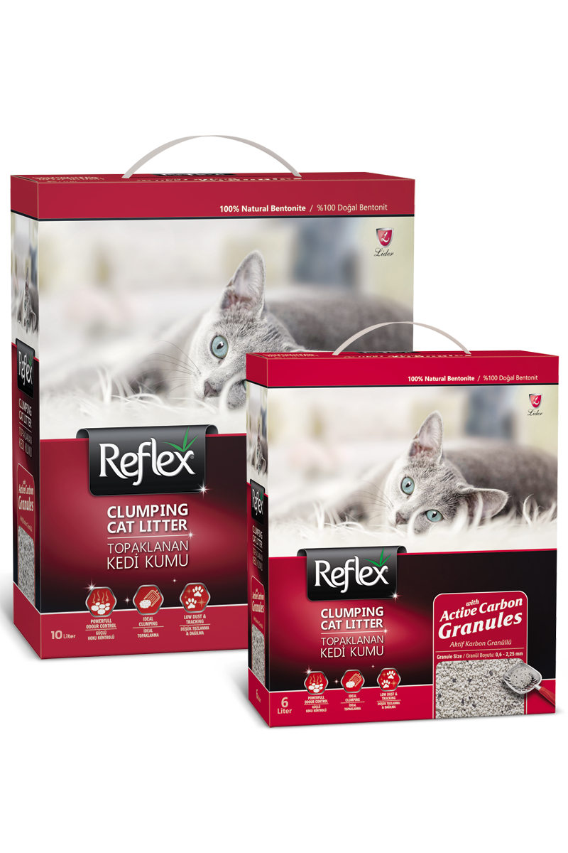 Reflex Aktif Karbon Granüllü Topaklanan Kedi Kumu