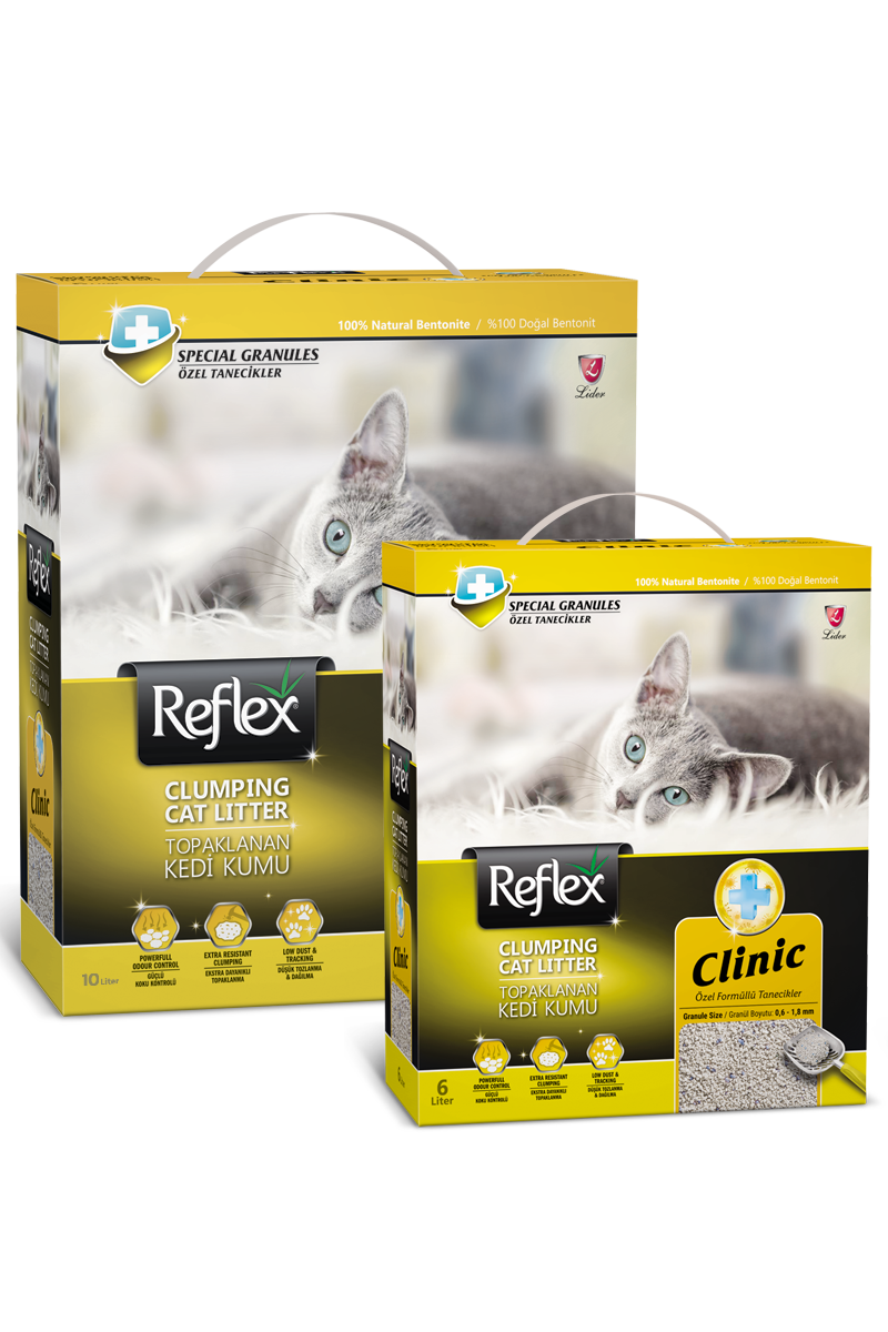 Reflex Klinik (Özel Formüllü Tanecikler) Topaklanan Kedi Kumu