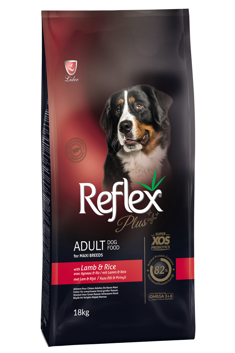 Reflex Plus Kuzu Etli Ve Pirinçli Çok Büyük Irk Yetişkin Köpek Maması