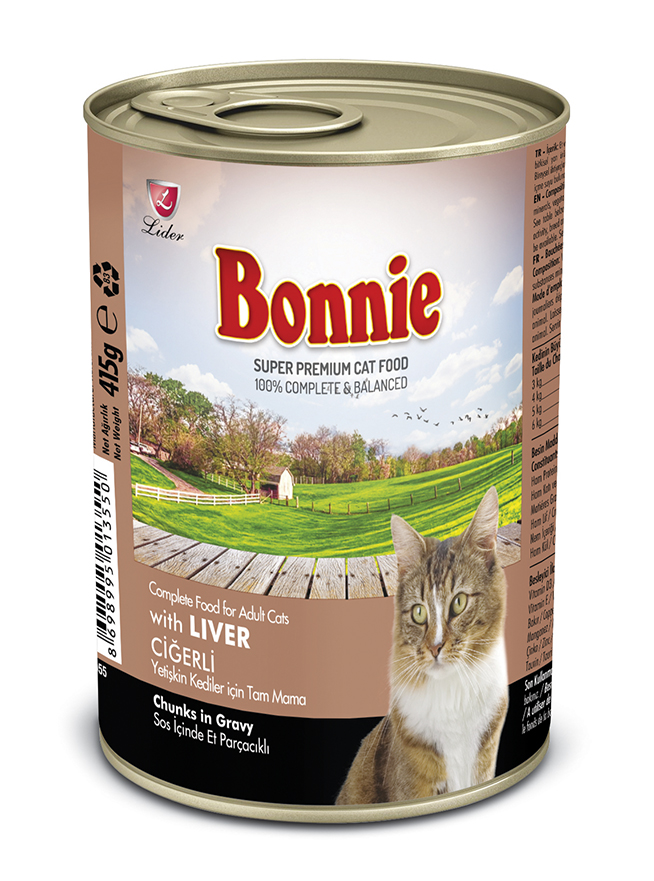 Bonnie Ciğerli Yetişkin Kedi Konservesi
