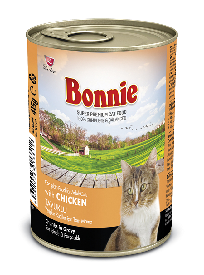 Bonnie Tavuklu Yetişkin Kedi Konservesi