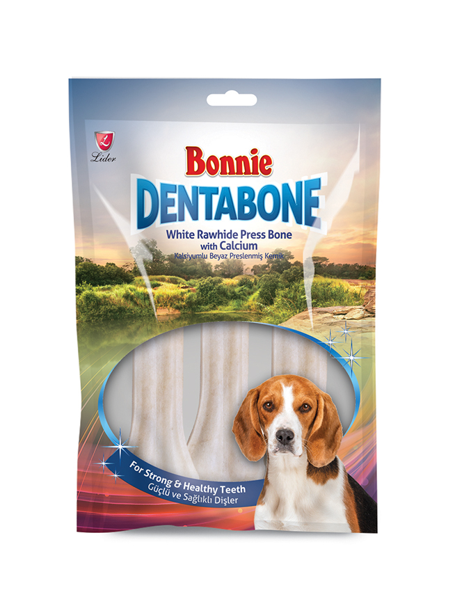 Bonnie Dentabone Beyaz Preslenmiş Kemik 3'lü