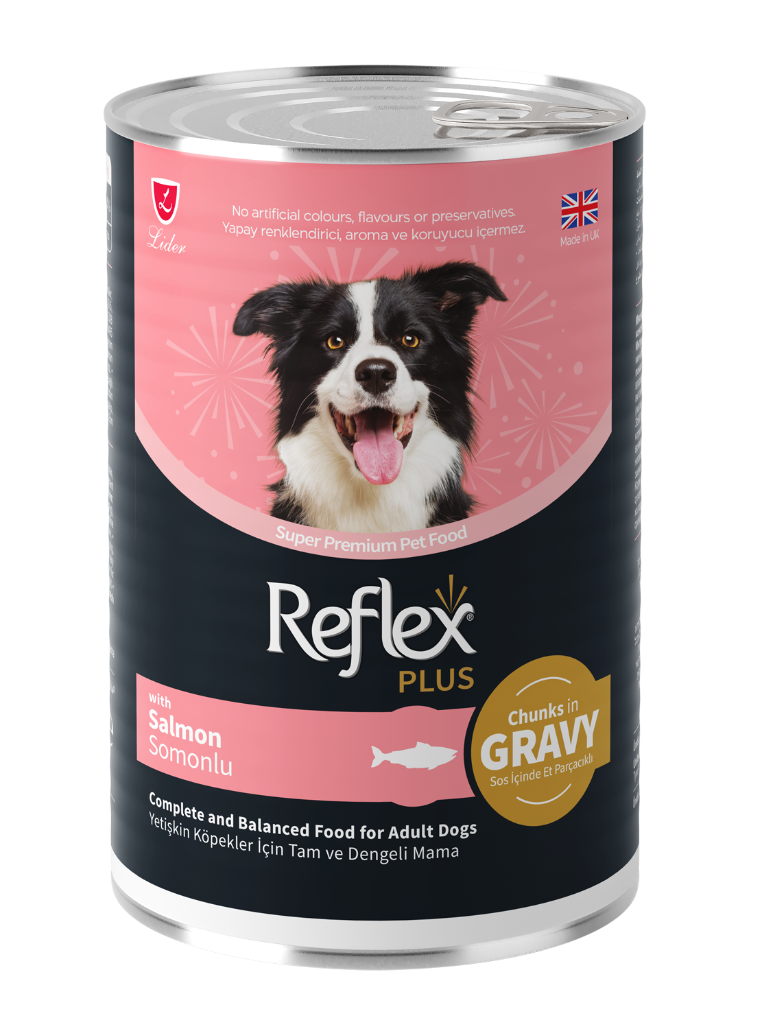 Reflex Plus Sos İçinde Et Parçacıklı Somonlu Yetişkin Köpek Maması