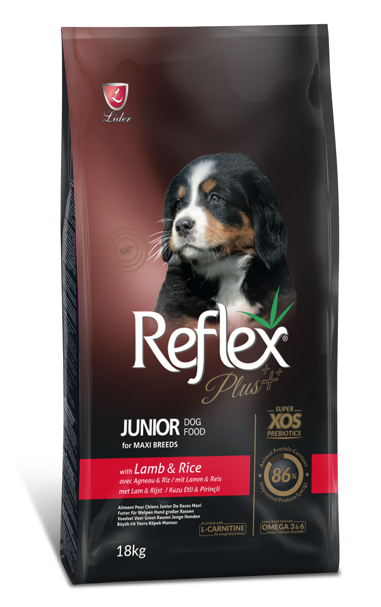 Reflex Plus Kuzu Etli Ve Pirinçli Çok Büyük Irk Yavru Köpek Maması