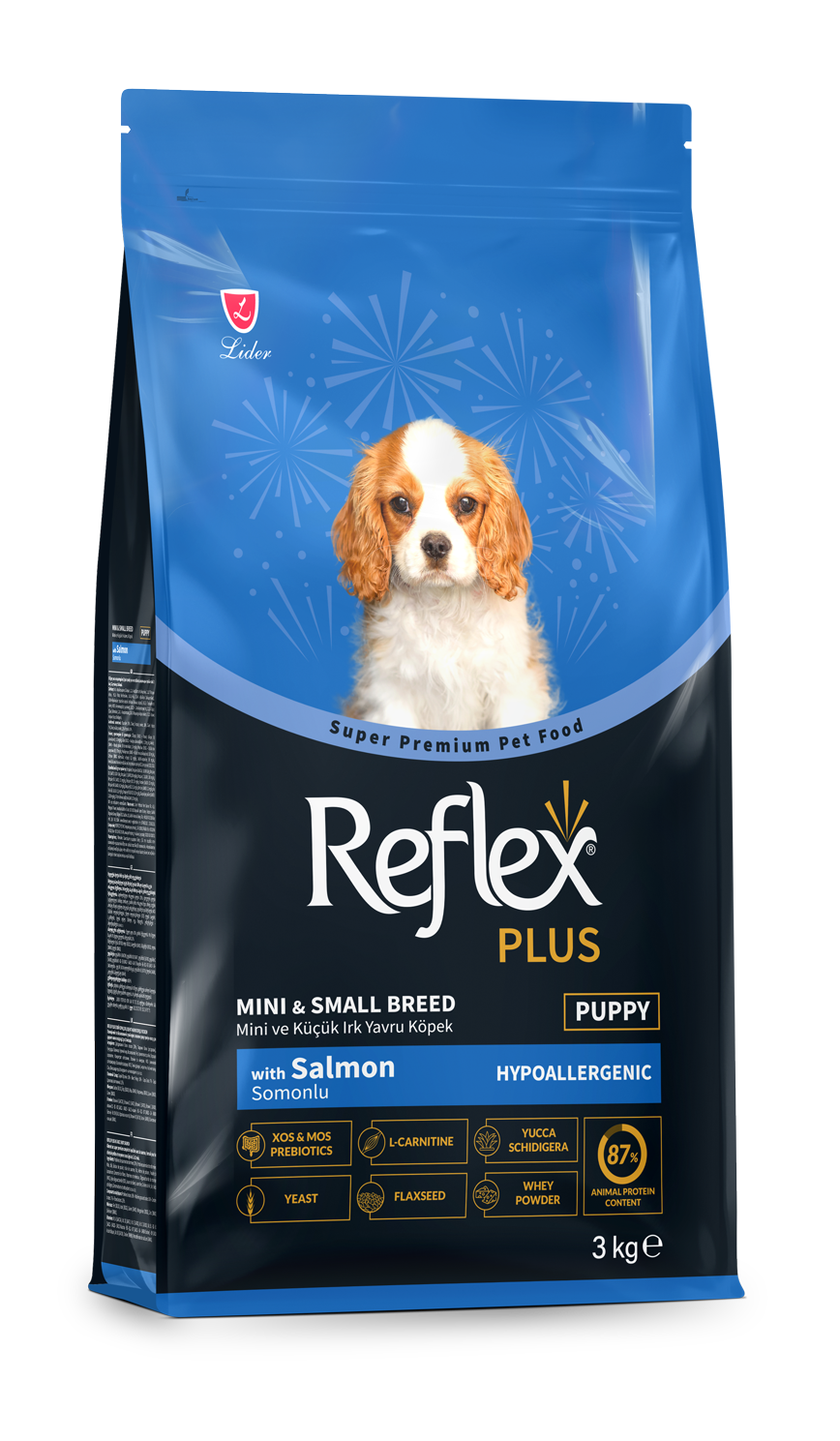 Reflex Plus Somonlu Mini ve Küçük Irk Yavru Köpek Maması